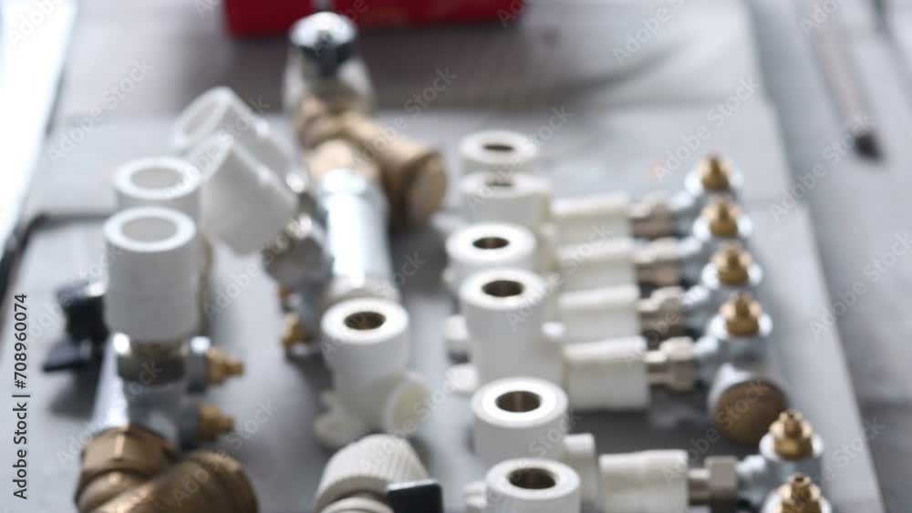 Plumbing materials for install radiator in empty room Plumbing materials for install radiator in empty room