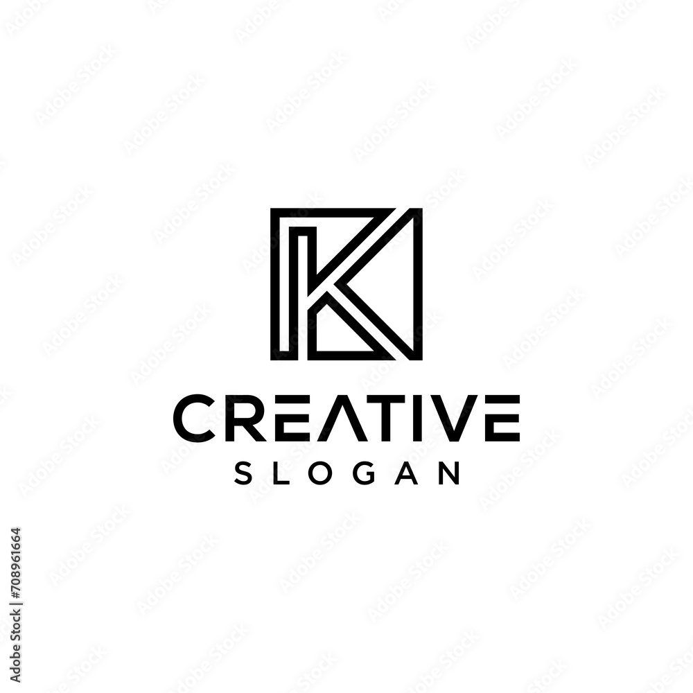 Creative logo letter k