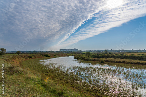 The Malaya Kuberle River. Rostov region, Russia.