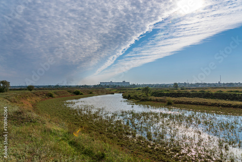 The Malaya Kuberle River. Rostov region  Russia.