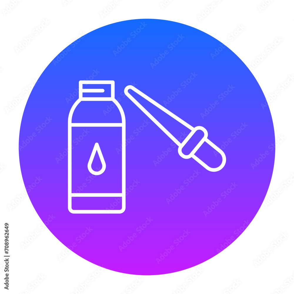 Fototapeta premium Essential Oil Icon of Cosmetics iconset.