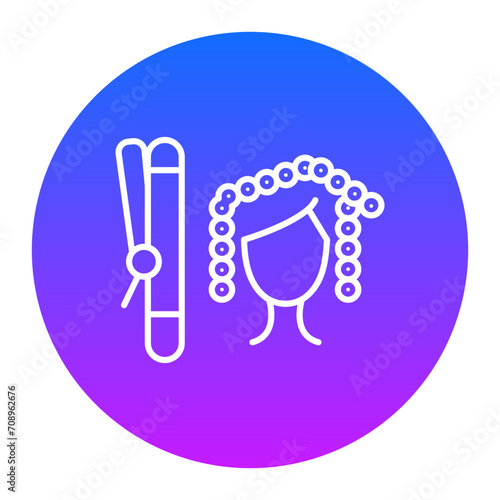 Curling Icon of Cosmetics iconset.