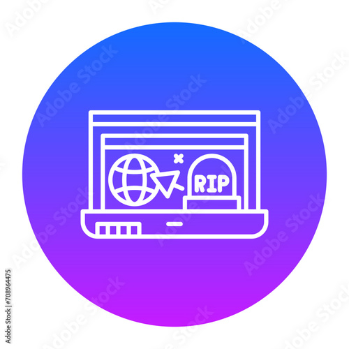 Website Dead Icon of Cyber Security iconset.