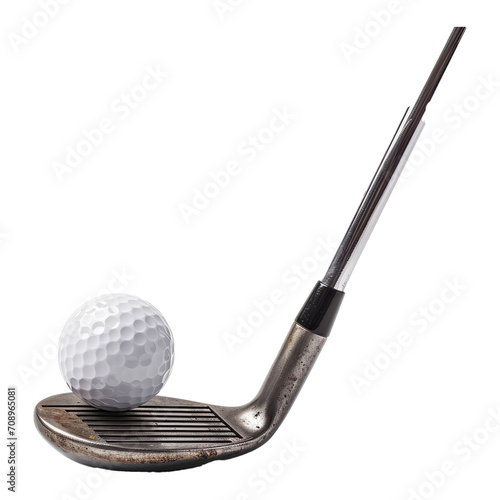 golf club with ball