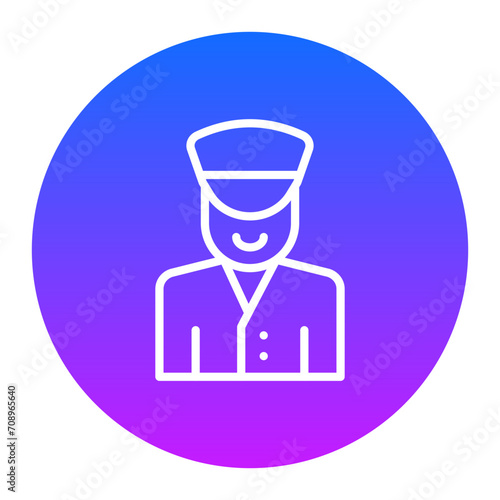 Doorman Icon of Hotel Services iconset.