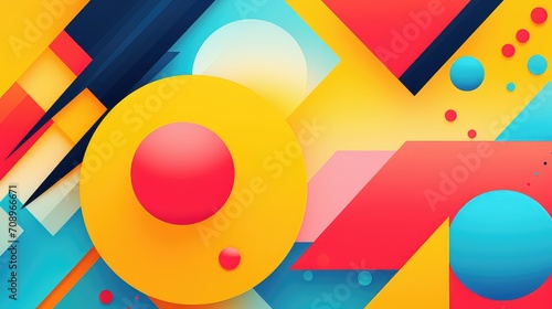 minimal abstract shapes background illustration colorful contemporary, digital creative, texture composition minimal abstract shapes background