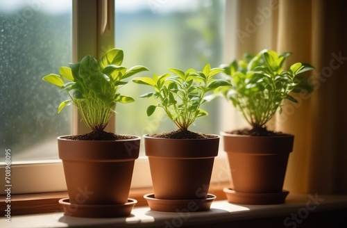 seedlings on the windowsill, growing seedlings at home