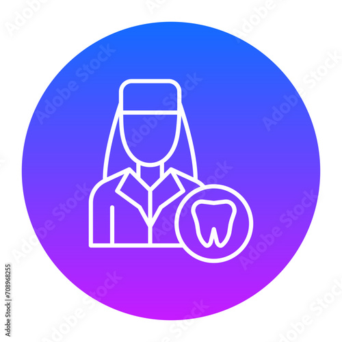 Female Dentist Icon of Medicine iconset.