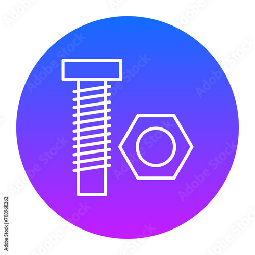 Bolt Nut Icon of Construction Tools iconset.