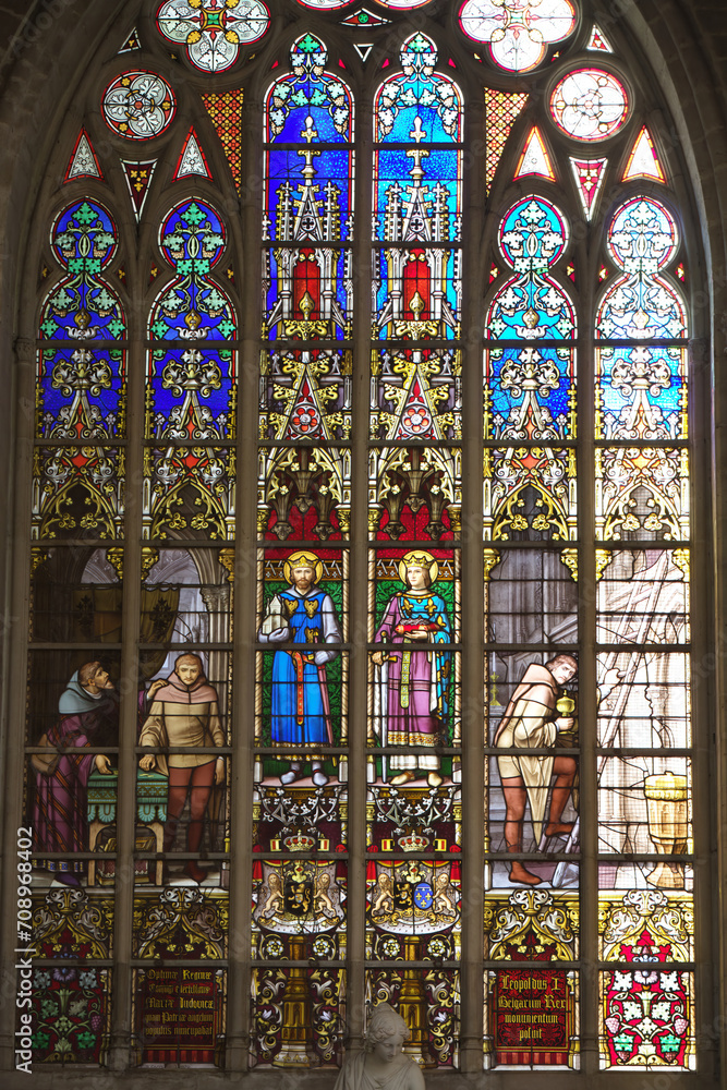 Gothic Splendor: Captivating Stained Glass of Ghent Cathedral