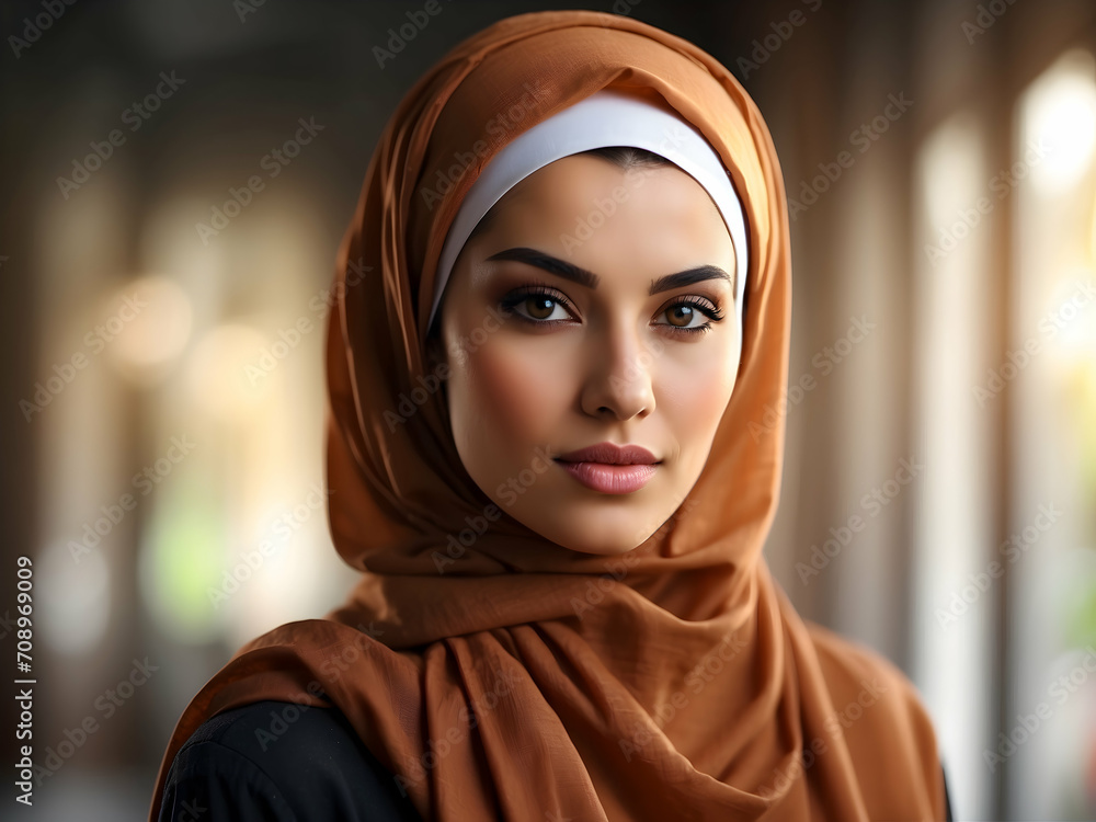 beautiful woman in hijab, portrait of a Muslim woman beautiful woman in hijab, portrait of a Muslim woman