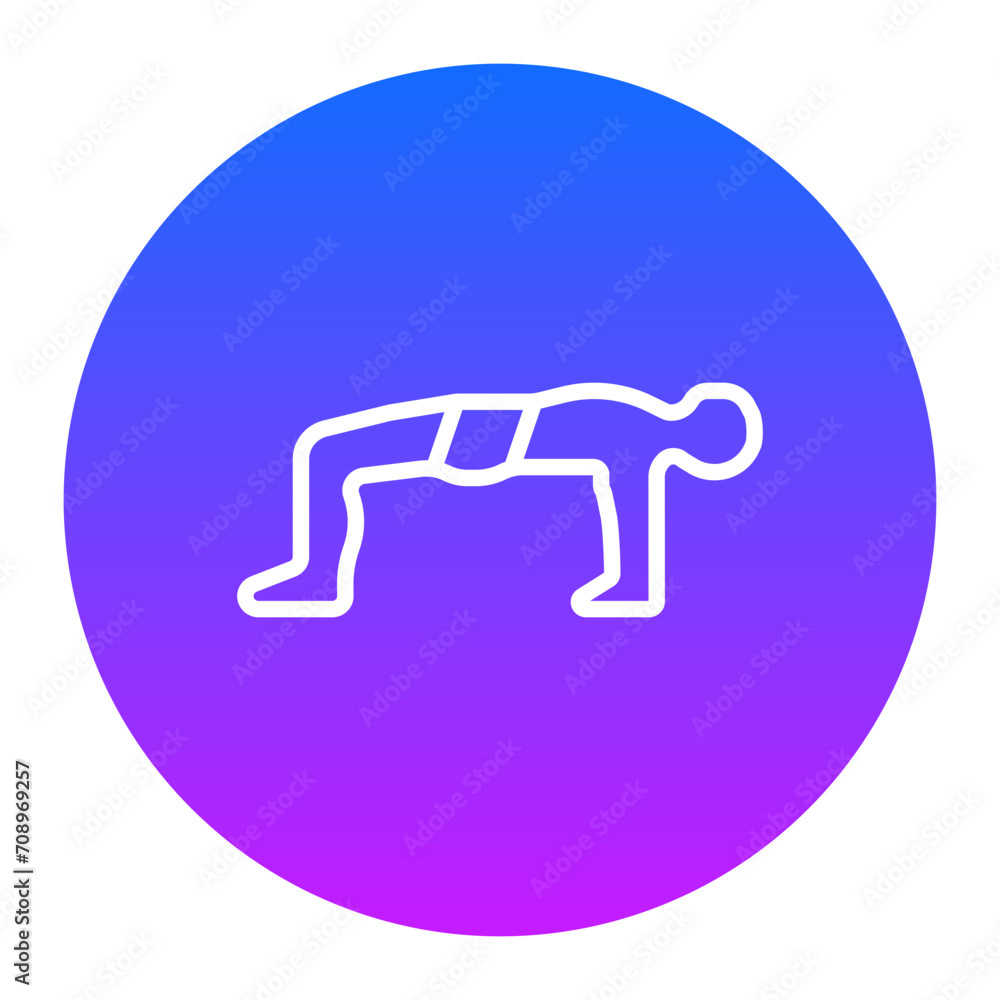 Upward Table Pose Icon of Physical Fitness iconset. Upward Table Pose Icon of Physical Fitness iconset.