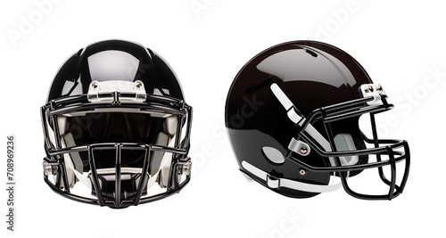 black american football helmet mockup, isolated background