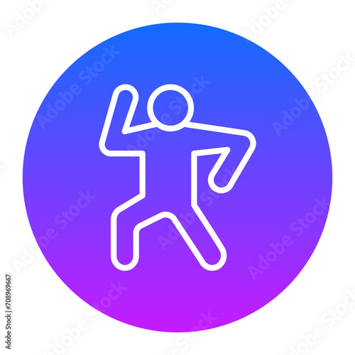 Aerobics Stand Icon of Physical Fitness iconset.