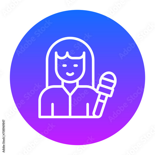 Woman Anchor Icon of Housekeeping iconset.