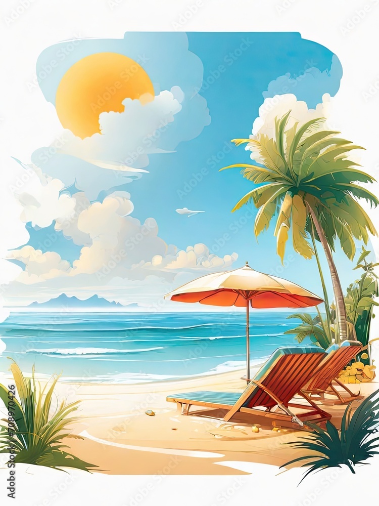 Obraz premium beach background