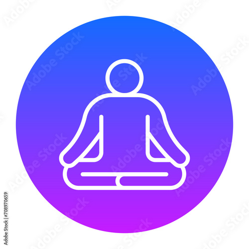 Meditation Icon of Workout App iconset.