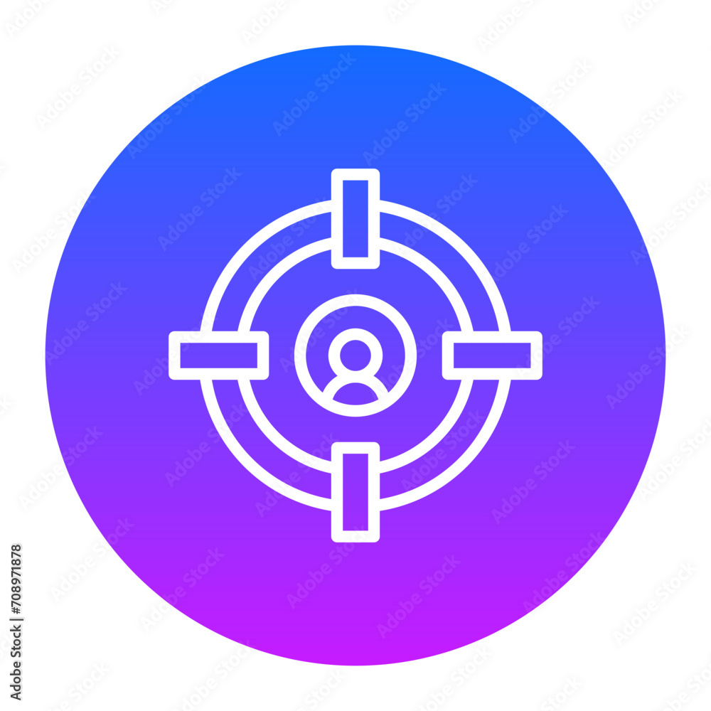 User Target Icon of Marketing iconset. User Target Icon of Marketing iconset.