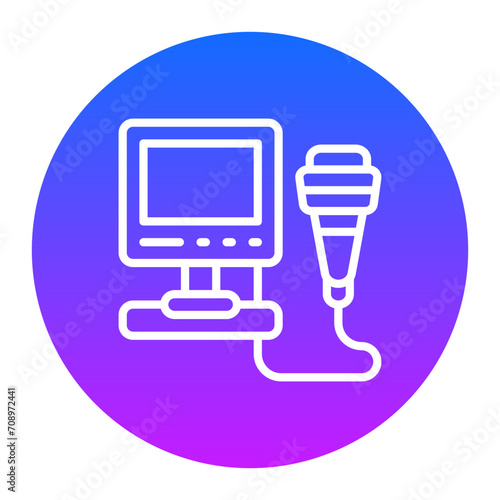 Ultrasonography Icon of Health Checkup iconset.