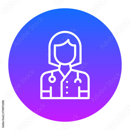 Female Doctor Icon of Health Checkup iconset.