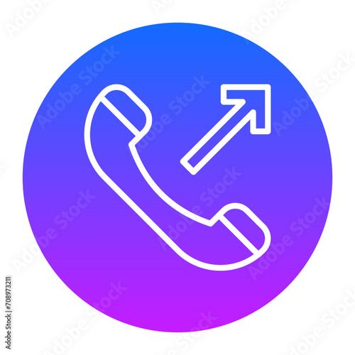 Outgoing Call Icon of Work from Home iconset.