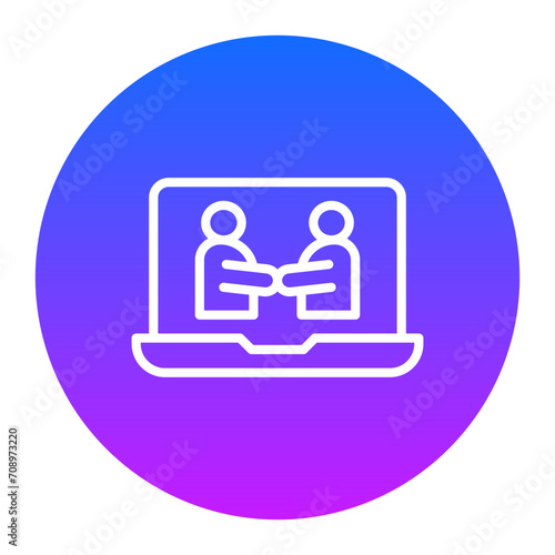 Online Deal Icon of Work from Home iconset.