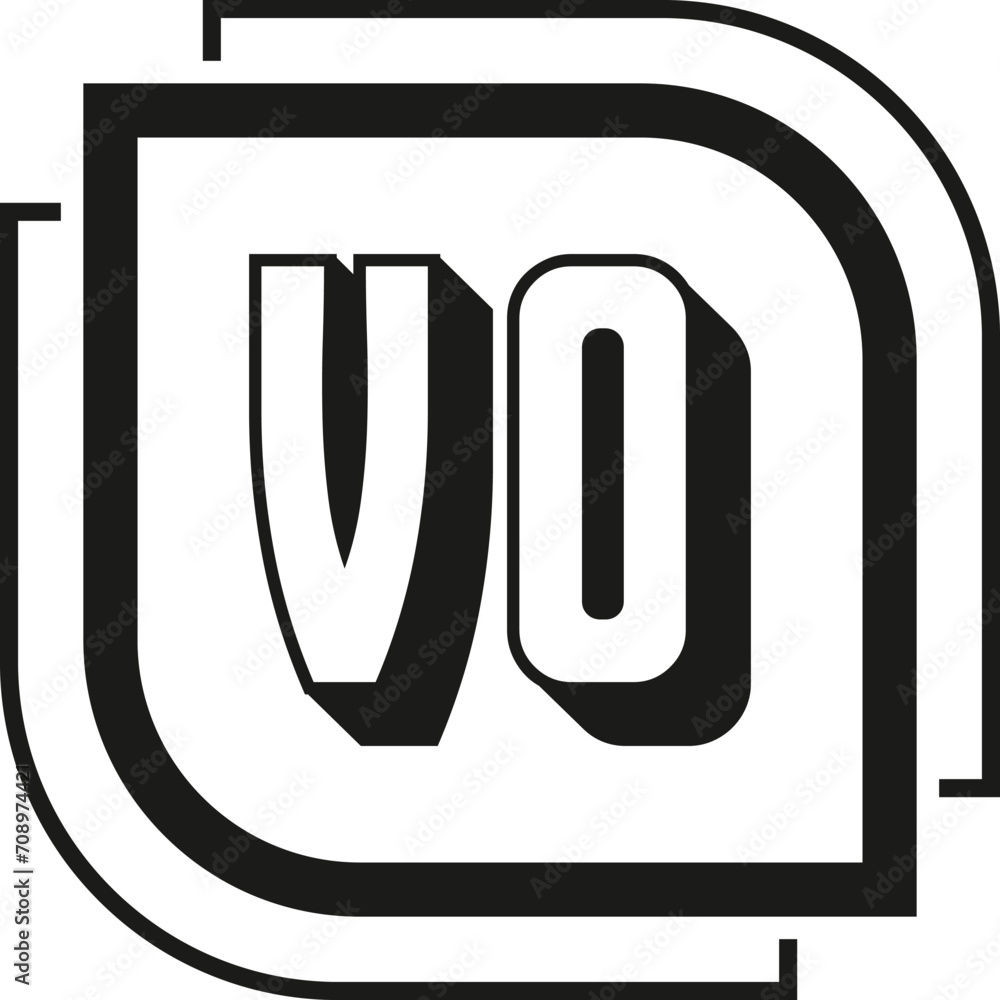 VO letter logo design on white background. VO logo. VO creative initials letter Monogram logo icon concept. VO letter design VO letter logo design on white background. VO logo. VO creative initials letter Monogram logo icon concept. VO letter design