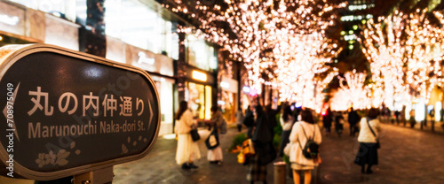 丸の内 イルミネーション 2023 は 光輝く 冬 の 風物詩 【 東京 の 夜景 】
 photo