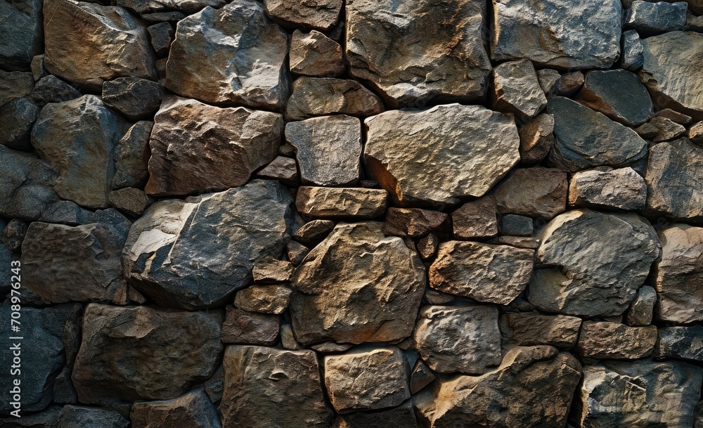 Obraz premium fieldstone wall texture