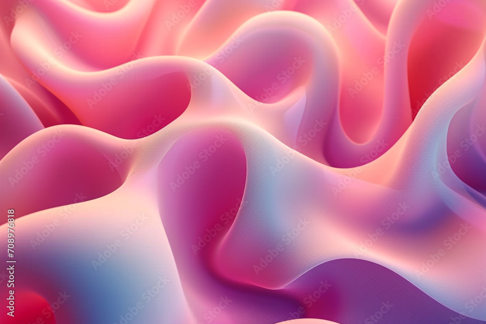 Obraz premium Flowing soft smooth round render background