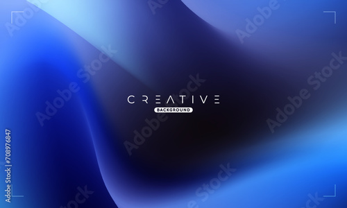 Abstract liquid gradient Background. Black and Blue Fluid Color Gradient. Design Template For ads, Banner, Poster, Cover, Web, Brochure, Wallpaper, and flyer. Vector.