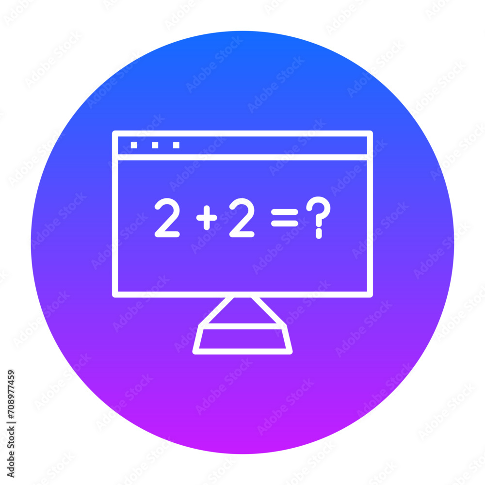 Online Maths Icon of Online Education iconset. Online Maths Icon of Online Education iconset.