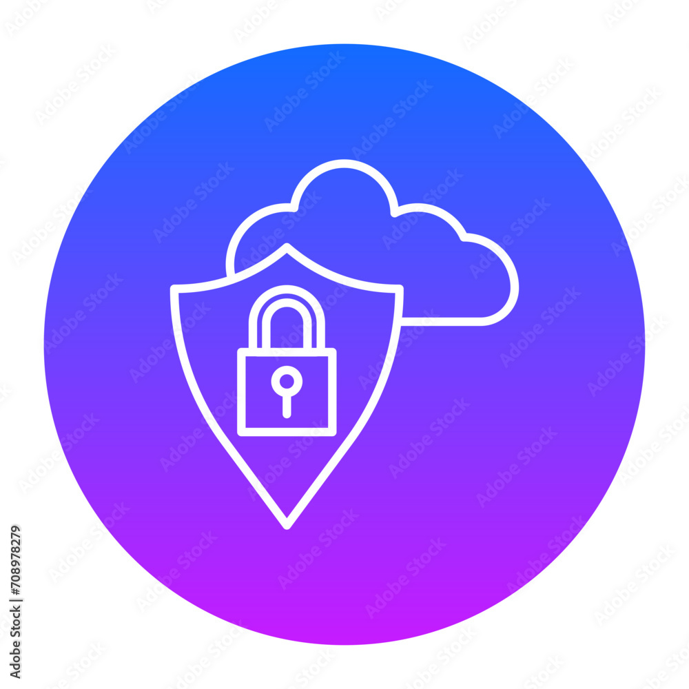 Cloud Security Icon of Security iconset. Cloud Security Icon of Security iconset.