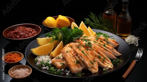 Fish and chipsin a plate professional.UHD wallpaper