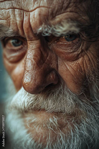 portrait of a wise old man with sad eyes © ALL YOU NEED studio
