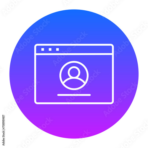 Browser Login Icon of Coding and Development iconset.