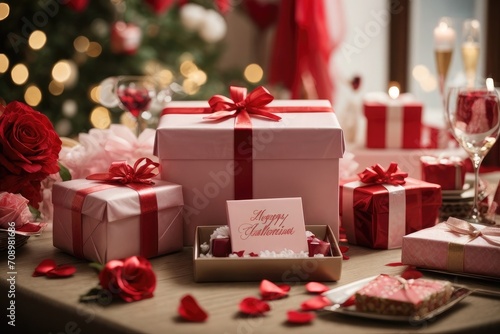 christmas gift boxes and decorations © Arman