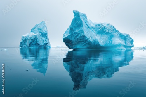 Chilling Abstraction: Icebergs Sculpting the Sea