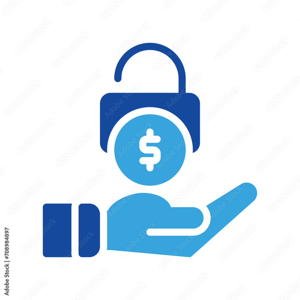 save money dollar and hand icon glyph style or logo illustration. save money dollar and hand icon glyph style or logo illustration.