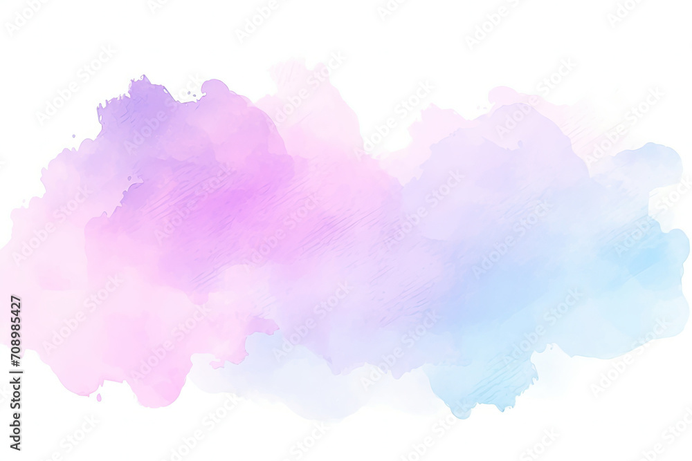 abstract watercolor hand drawn background,  colorful pastel watercolor background. . rainbow watercolor with clouds on white - obrazy, fototapety, plakaty 