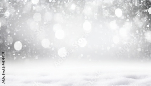 white snow blur abstract background bokeh christmas blurred beautiful shiny christmas lights © Richard