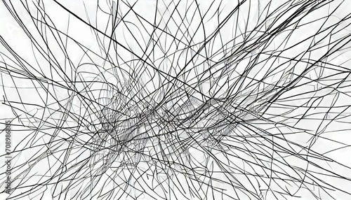 hand drawn underlines on white abstract backgrounds with array of lines stroke chaotic patterns black and white illustration sketchy elements