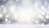 white flake flare blur abstract background snow bokeh christmas blurred beautiful shiny christmas lights