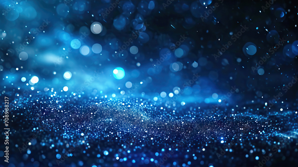 Indigo Illusion: A Mysterious Indigo Background with Shimmering Stardust and Celestial Mystique