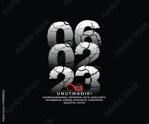 Türkiye Depremi 6 şubat 2023. Translation: Turkey earthquake february 6, 2023. Pray For Turkey