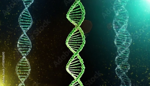 dna helix 3d illustration mutations under microscope decoding genome virtual modeling of chemical processes hi tech in medicine