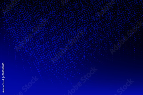 a blue background with dots and wave lines effect vector, blue binary cod abstract doted backgrounds and wallpaper design,