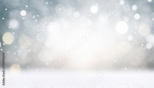 white flake flare blur abstract background snow bokeh christmas blurred beautiful shiny christmas lights © Richard