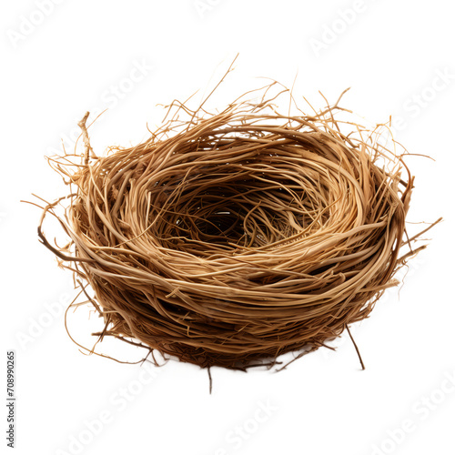 bird nest isolated on white, in isolation, PNG