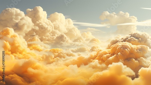 Yellow Clouds - Clouds with Transparent Background photo
